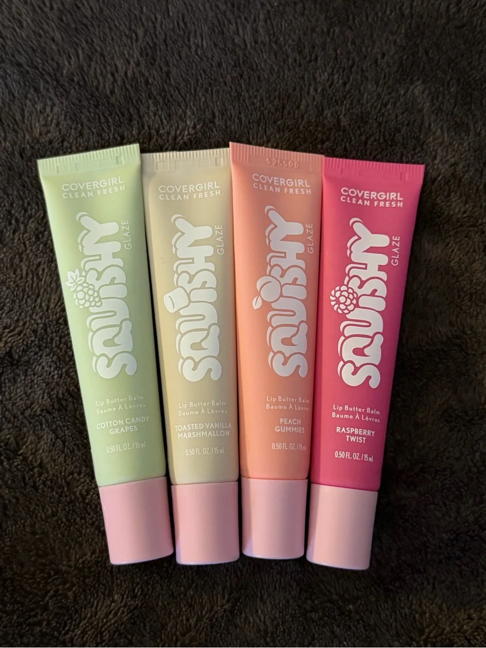 CoverGirl Squishy Glaze Lip Butter Balm SEALED SET OF 4